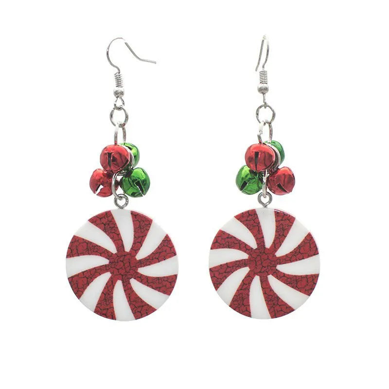 Boucles d'oreilles pendantes de Noël