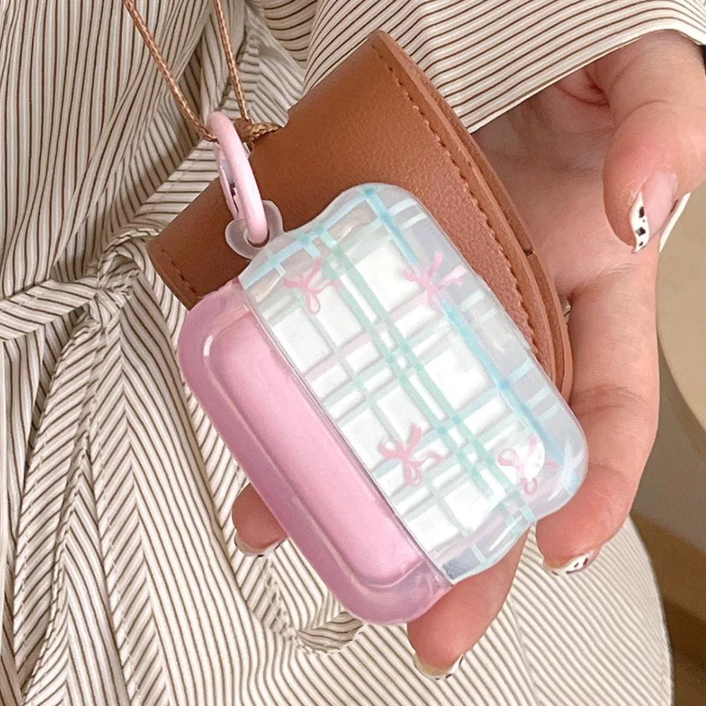 Cute Pink Bows Airpods Case