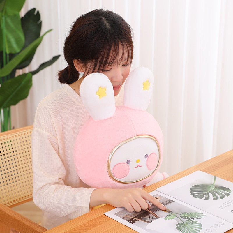 Conejitos de peluche espaciales
