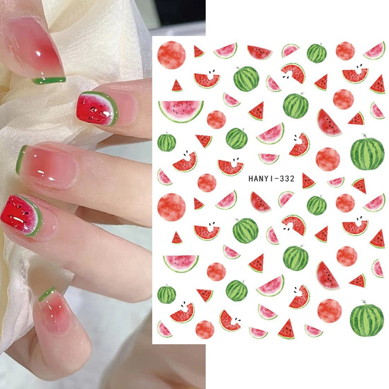 Décalcomanies Nail Art Fruits