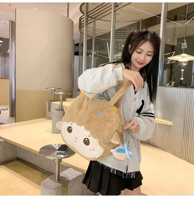 Sac fourre-tout à motif tête d'agneau