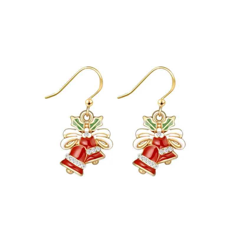 Boucles d'oreilles pendantes de Noël