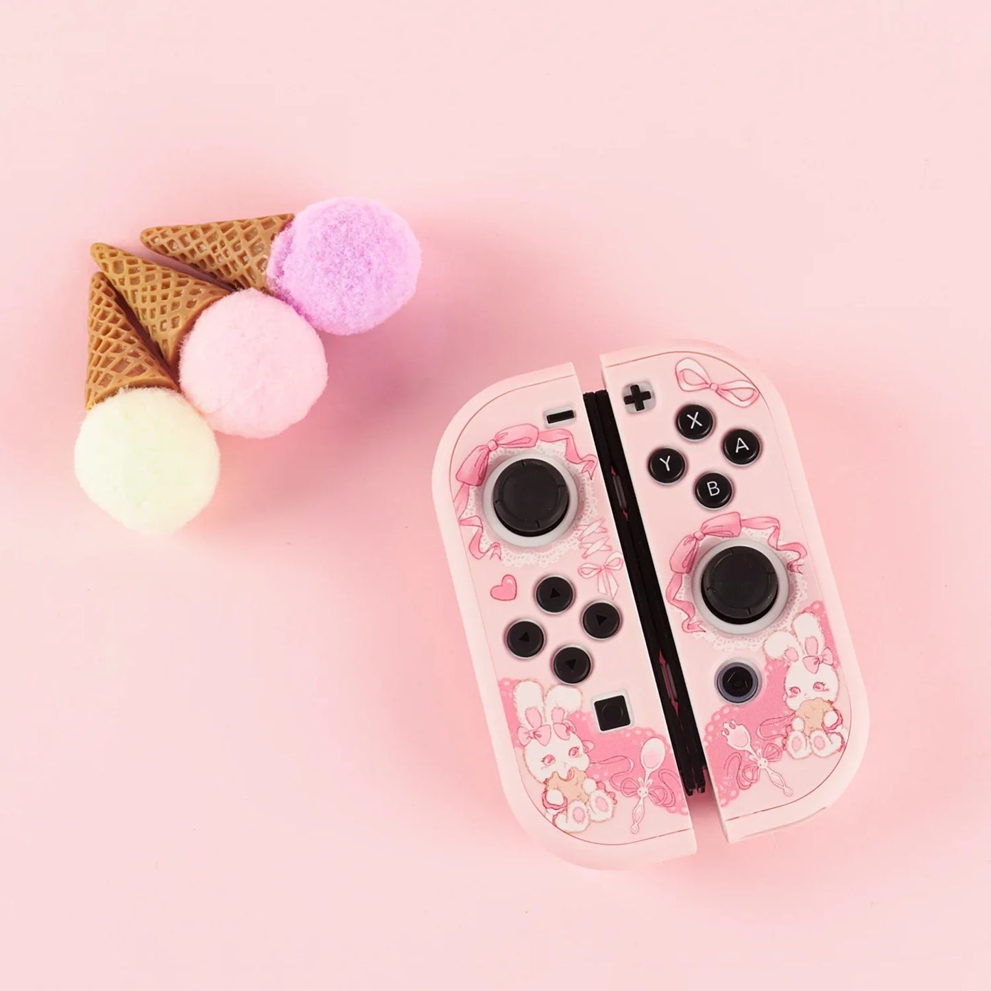 Coque Nintendo Switch rose Strawberry Bunny