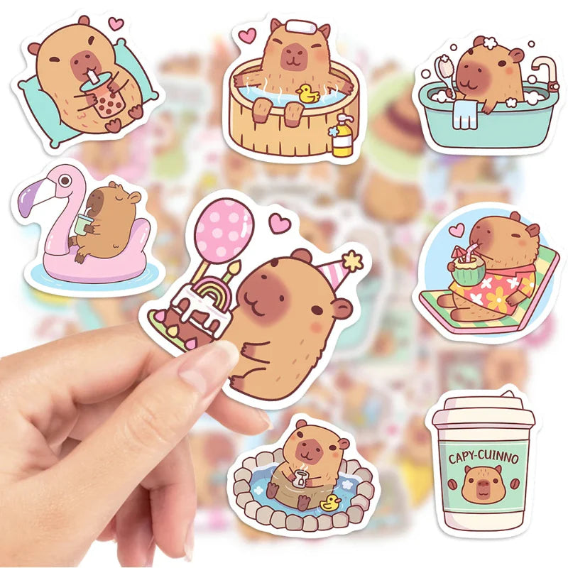 Kawaii Capybara Sticker Pack