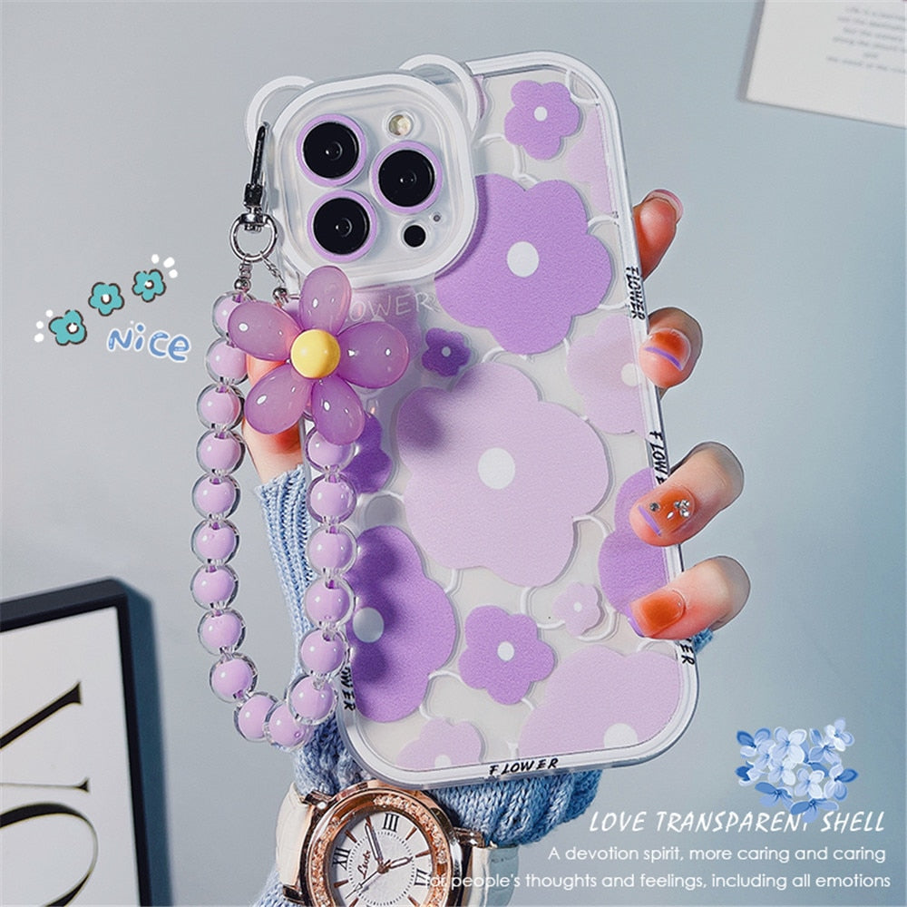 Flower Bear iPhone Case