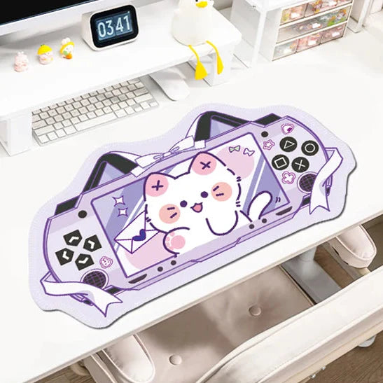 Tapis de souris de jeu Kawaii Neko