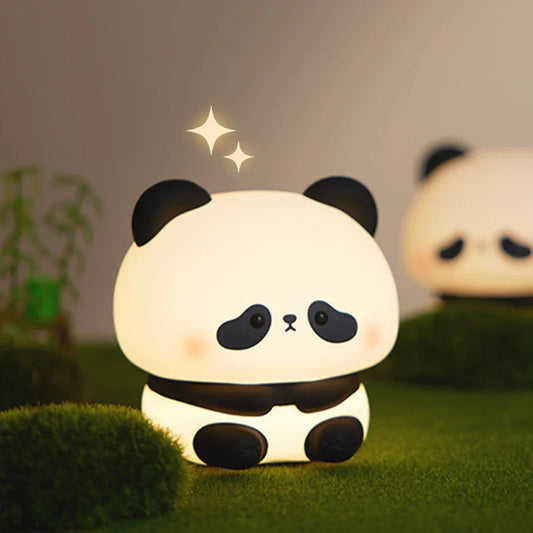 Luces nocturnas LED de panda dormido