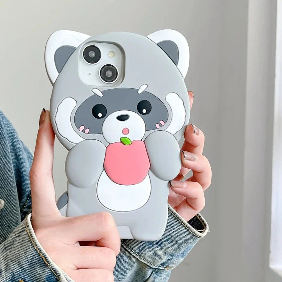Coques pour iPhone Panda roux et raton laveur
