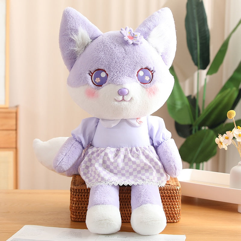 Peluche renard en fleurs de cerisier