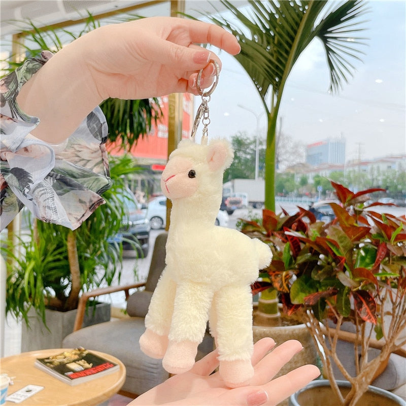 Llaveros de peluche de alpaca