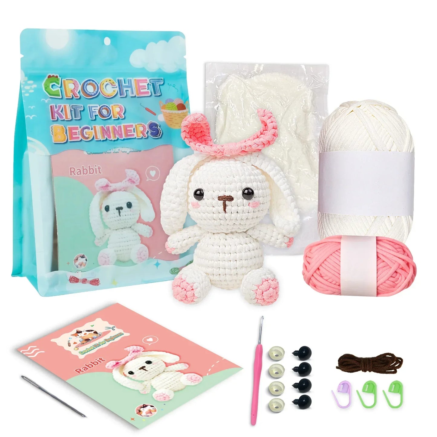 Sweet Bunny – Kit de crochet kawaii pour débutants