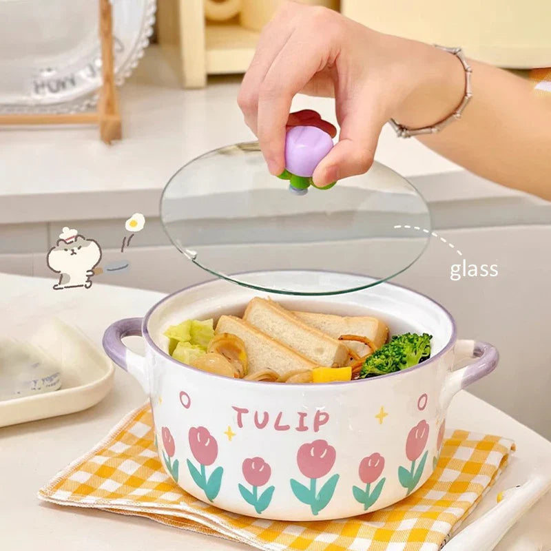 Bol de ramen fleur kawaii