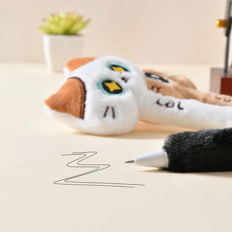 Stylos gel Chat en peluche