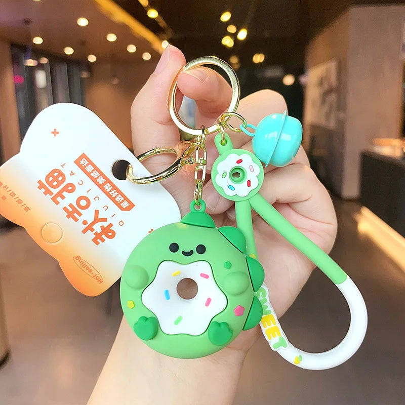 Porte-clés animaux en forme de beignet
