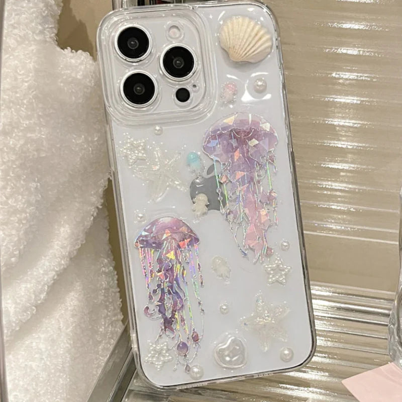 Cute Ocean Clear iPhone Case