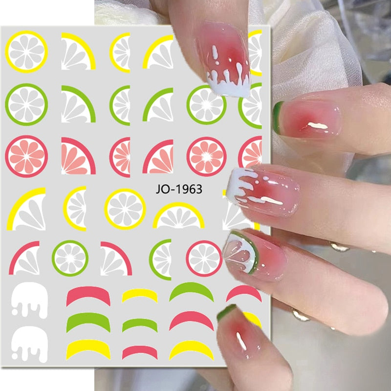 Décalcomanies Nail Art Fruits