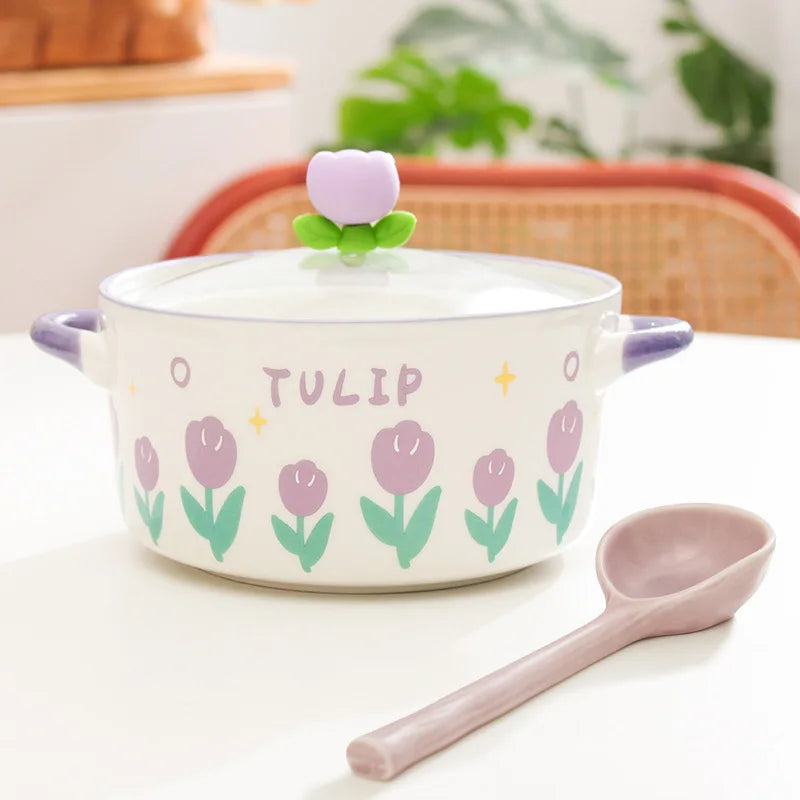 Bol de ramen fleur kawaii
