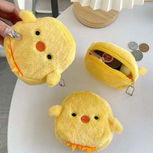Porte-monnaie Poussin en Peluche Kawaii