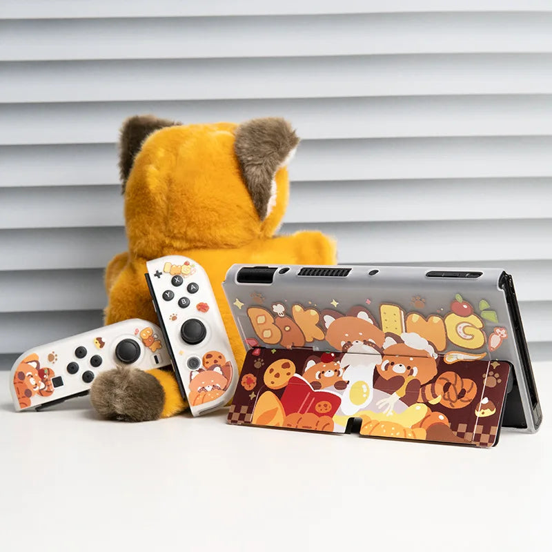 Étui Nintendo Switch Pandas roux