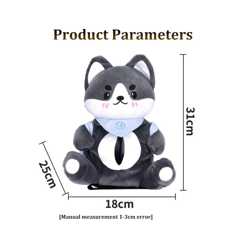 Boîte à mouchoirs et poubelle en peluche pour voiture