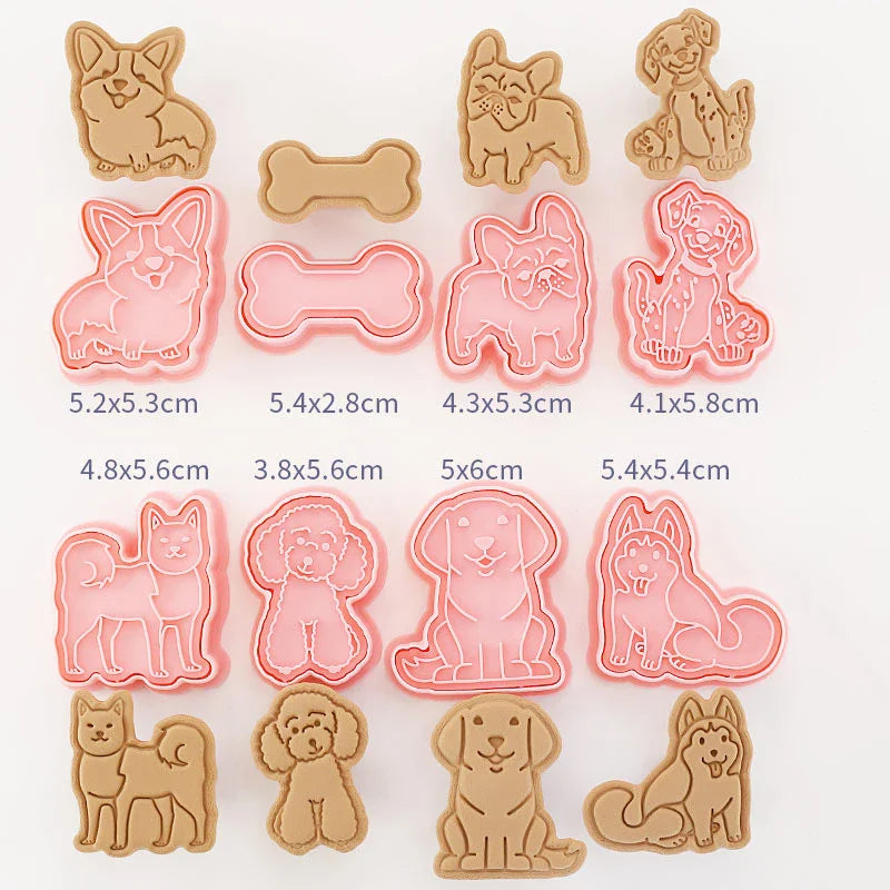 Kawaii Cookie Cutters 3D 8 Pcs