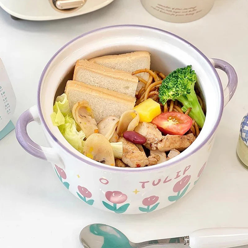Bol de ramen fleur kawaii