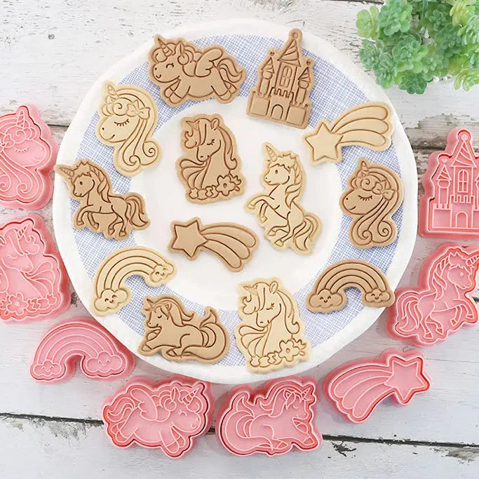 Kawaii Cookie Cutters 3D 8 Pcs