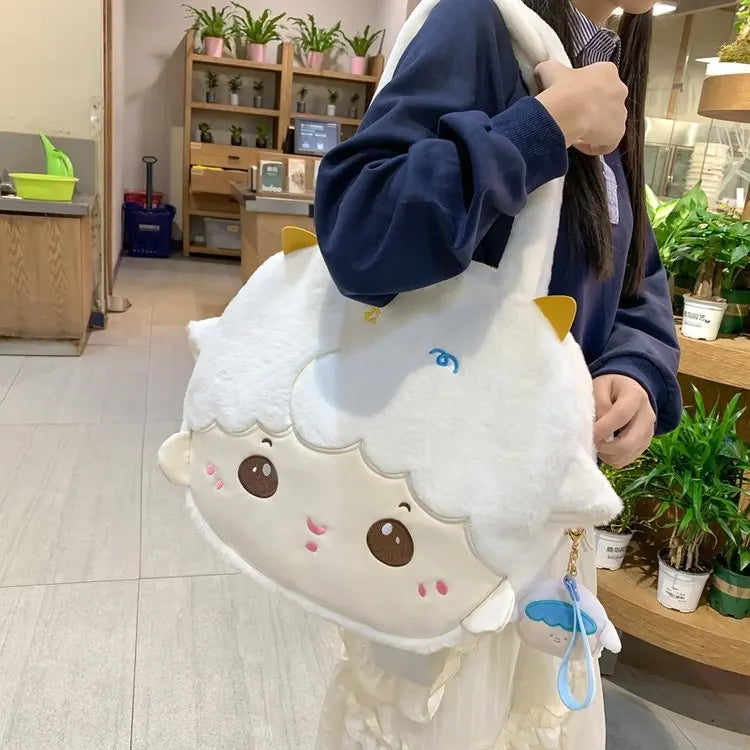 Sac fourre-tout à motif tête d'agneau