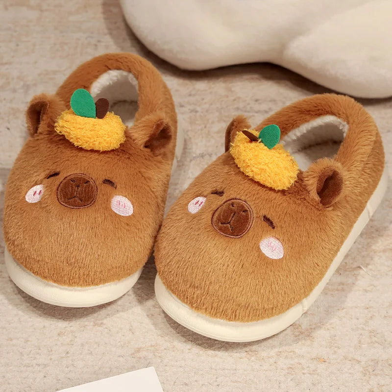 Lindas pantuflas de capibara