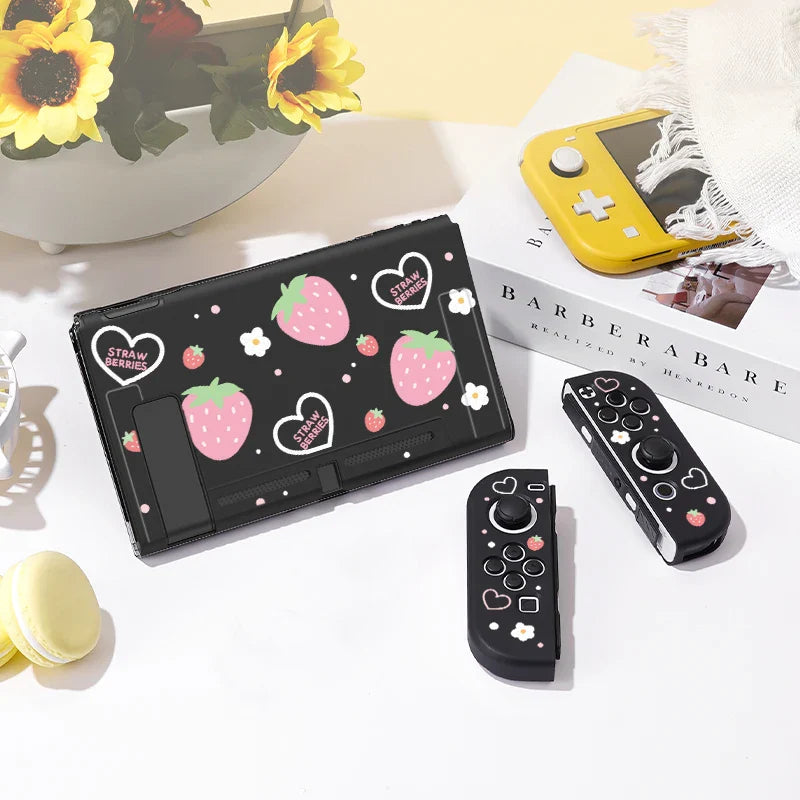Étui Nintendo Switch Strawberry Hearts