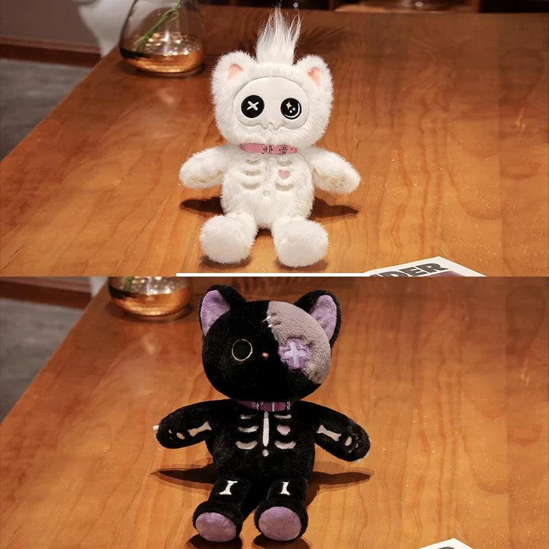 Peluches chat squelette
