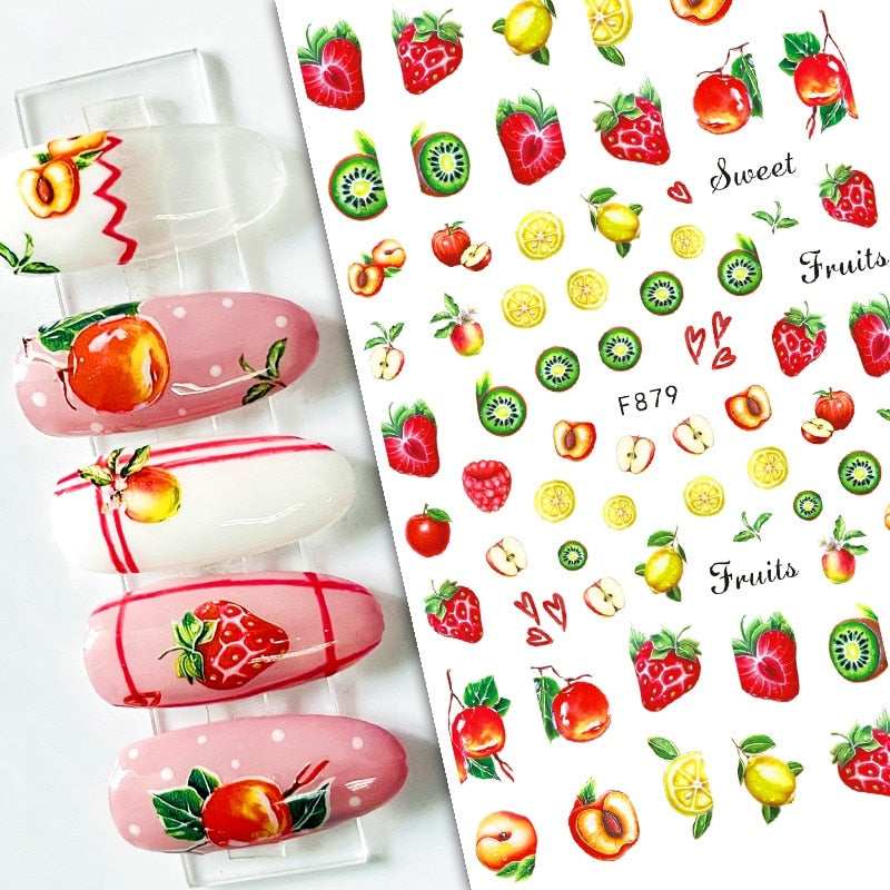 Décalcomanies Nail Art Fruits