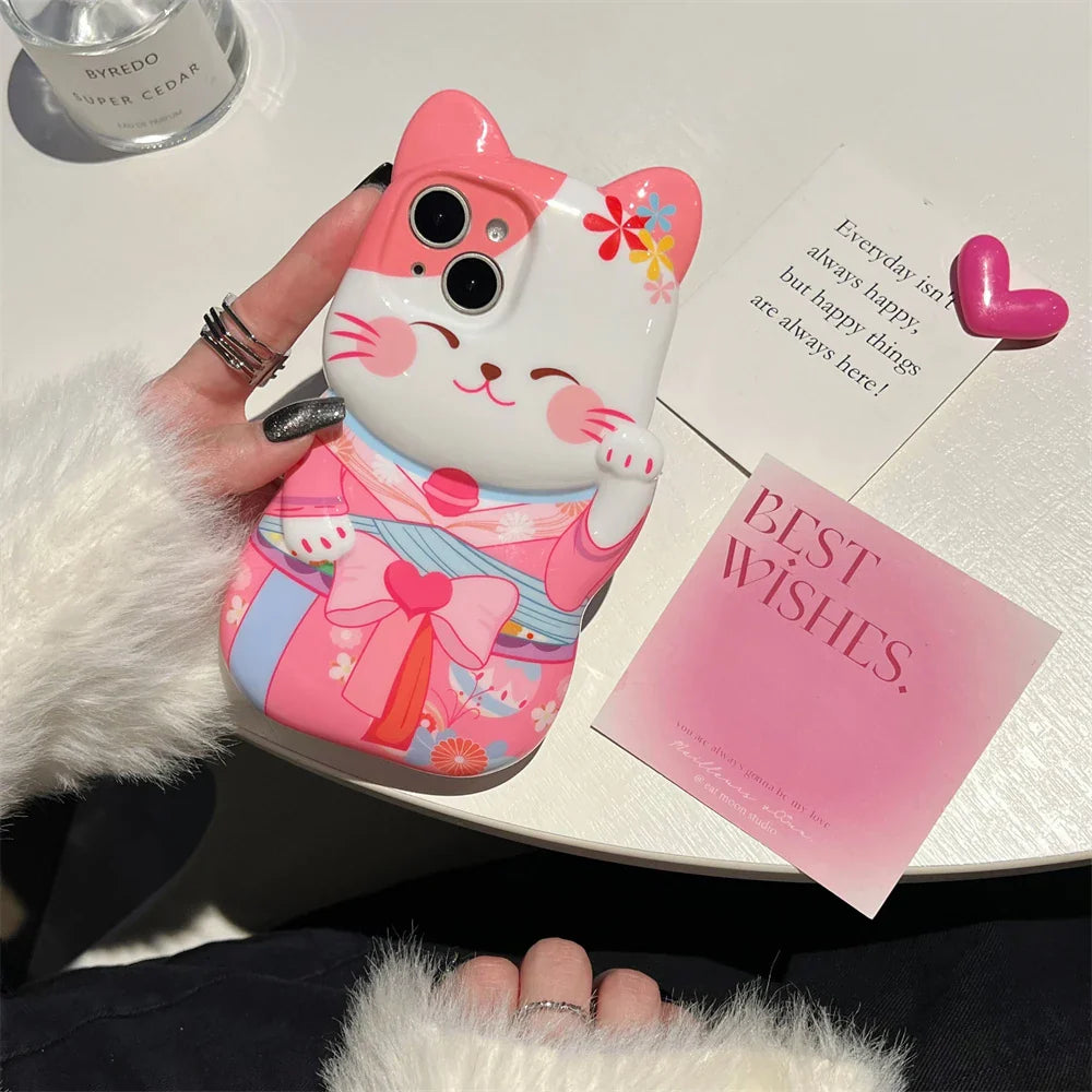 Coque iPhone Kimono Cat