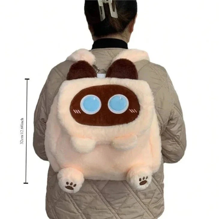 Sacs à dos en peluche chat kawaii