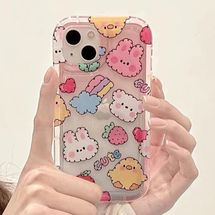 Coque Samsung Kawaii Strawberry Bunny