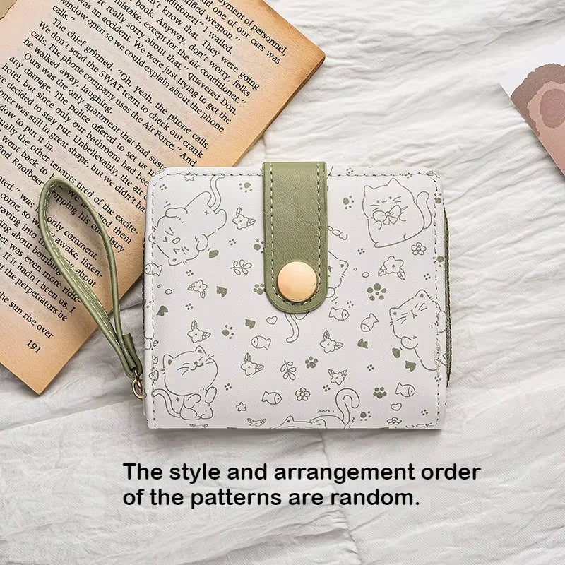 Pochette de poignet imprimé chat Kawaii