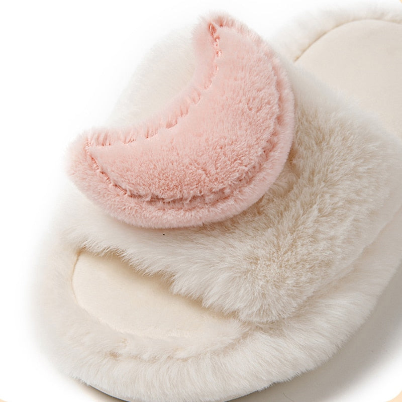 Chaussons en coton Lune et Étoile