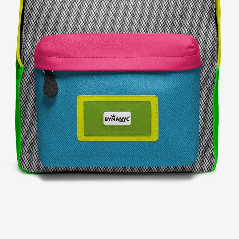 Mochila vegana Brooklyn Pop de BYMANYC ® Nueva York - Hecha a mano en Italia 