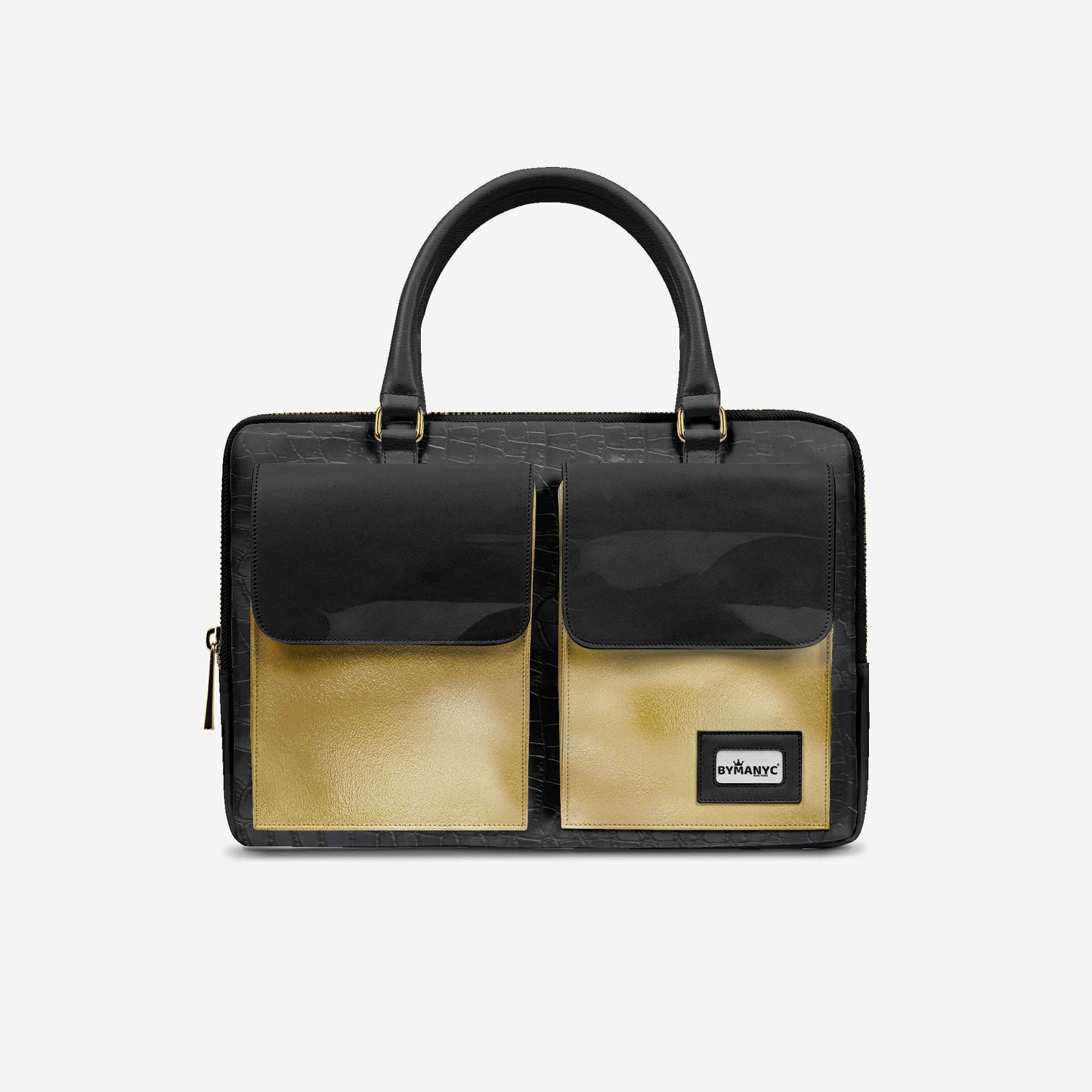 Sac de luxe à double poche végan 40 cm | BYMANYC ® New York Elegant Edition