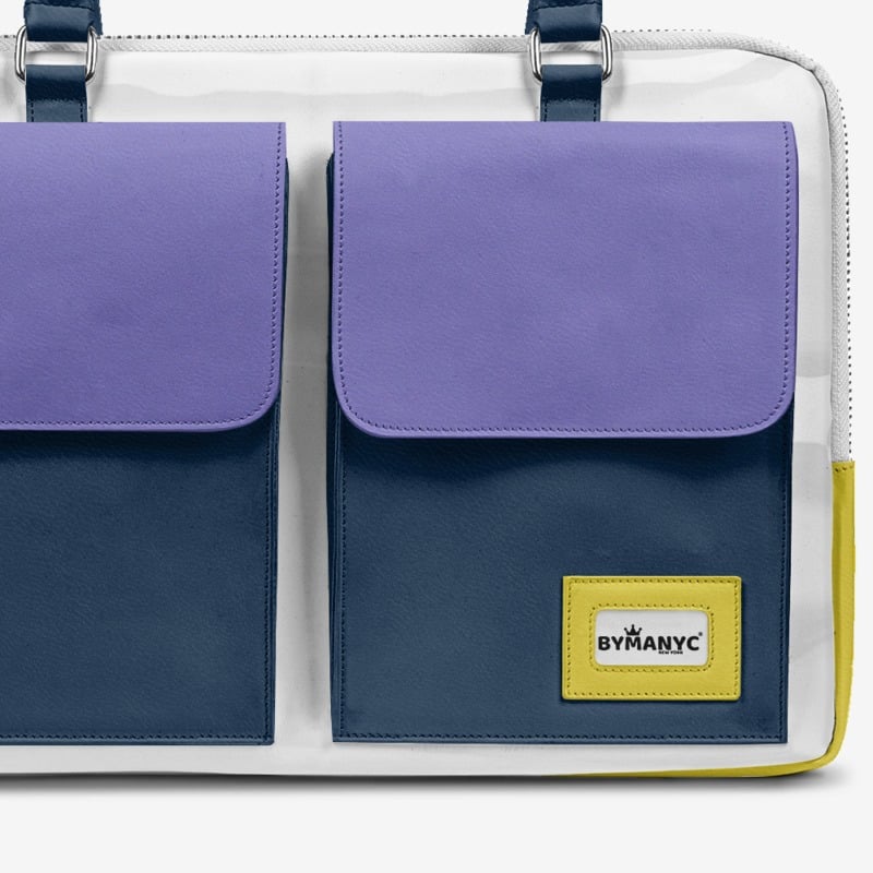 Sac de luxe à double poche végan 40 cm | BYMANYC ® New York Elegant Edition
