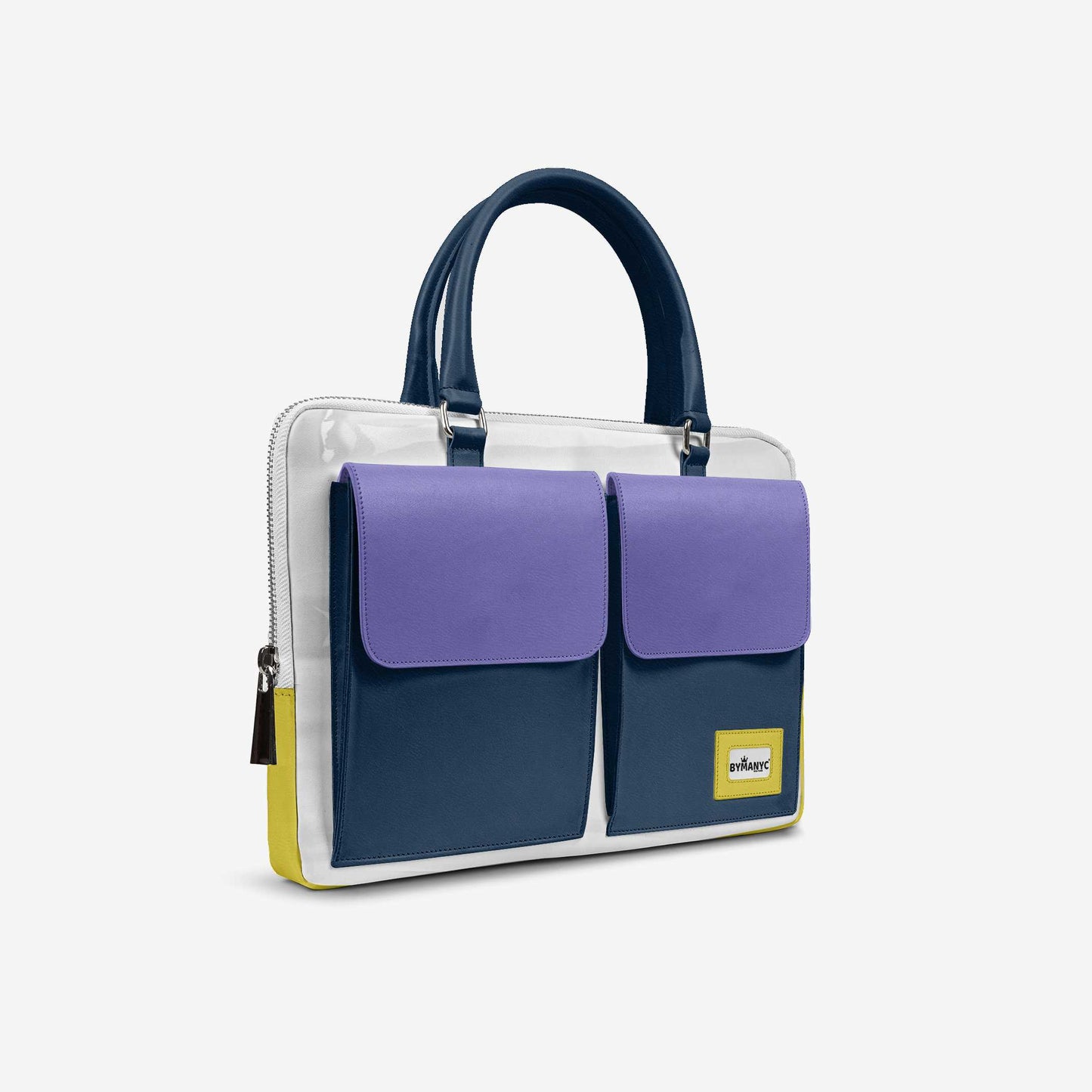 Sac de luxe à double poche végan 40 cm | BYMANYC ® New York Elegant Edition