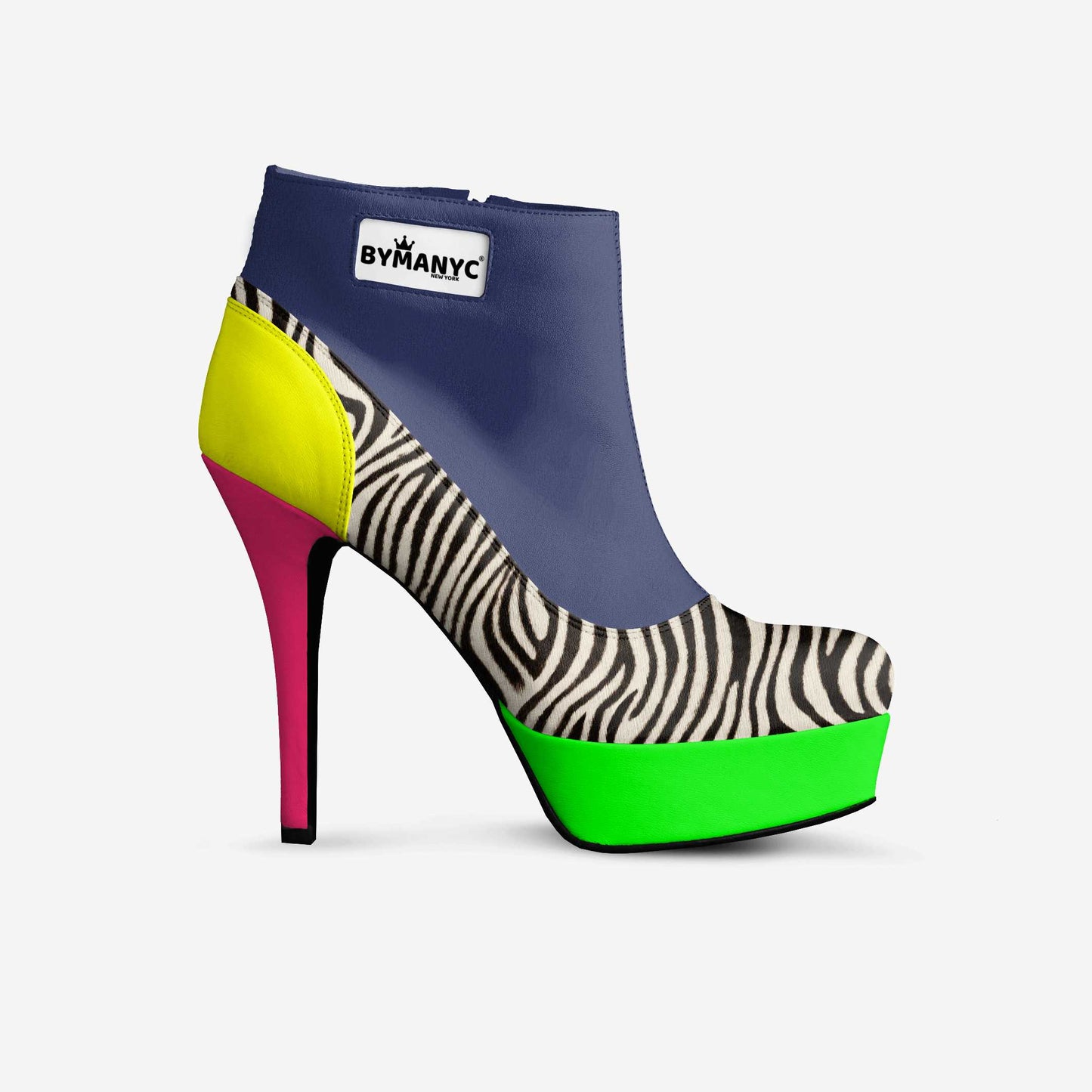 Bottines à plateforme vegan BYMANYC ® New York Bold Black 