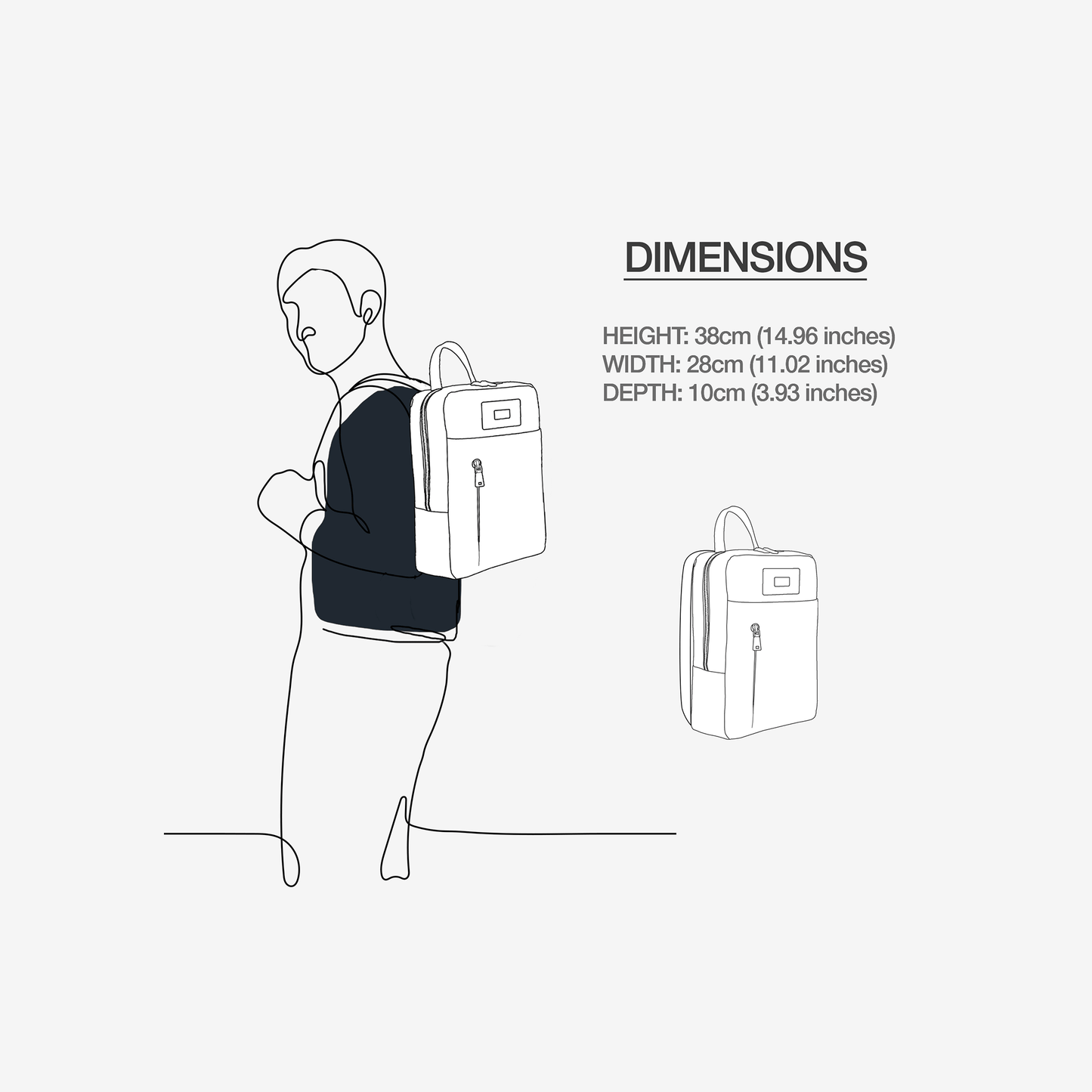 Sac à dos Urban Luxe vegan pour ordinateur portable 16 pouces | BYMANYC ® New York