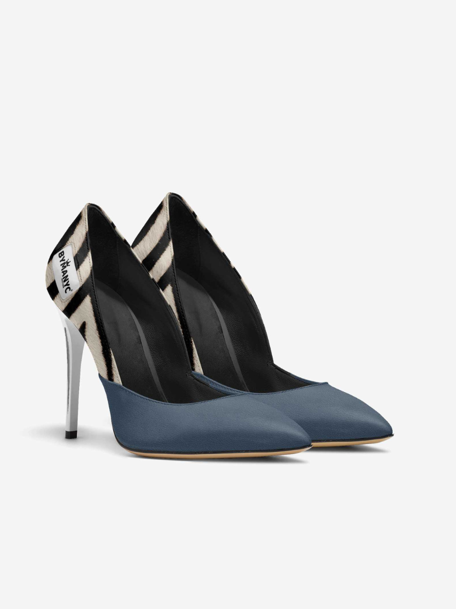 Chaussures à talon aiguille vegan pour femme BYMANYC ® New York – HARLEM Noir Luxe 