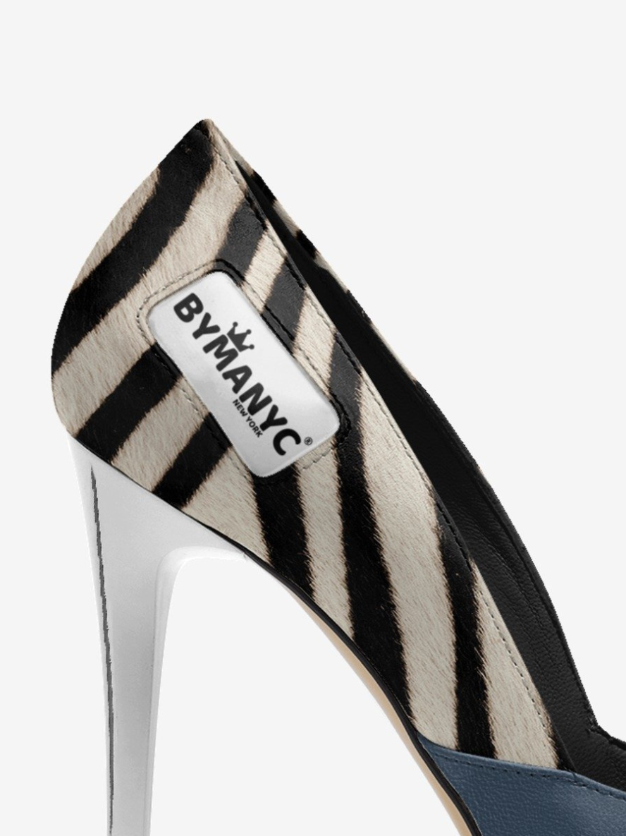 Chaussures à talon aiguille vegan pour femme BYMANYC ® New York – HARLEM Noir Luxe 