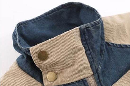 Vintage Embroidered Thickened Denim Jacket
