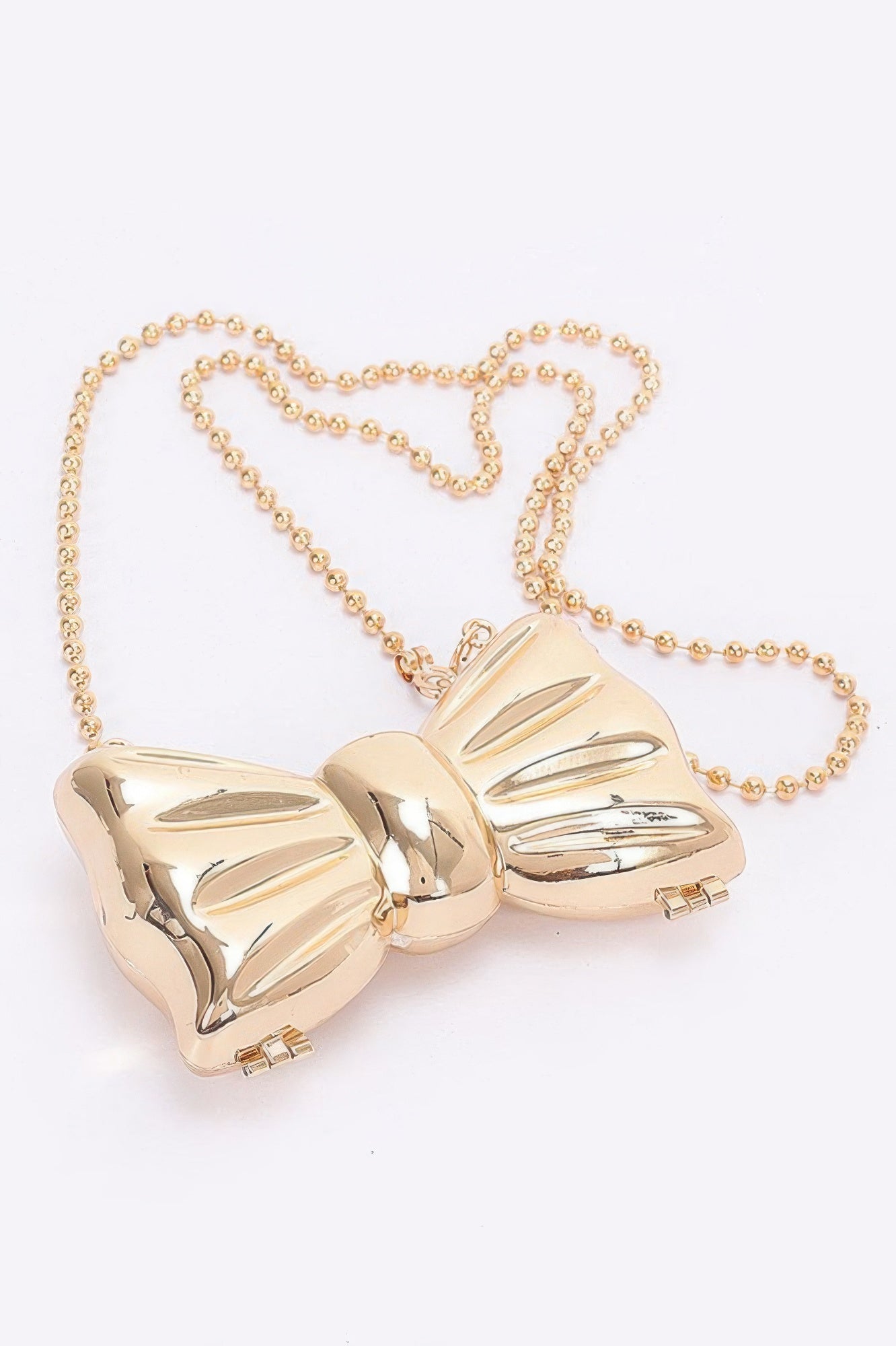 Bow Frame Metal Mini Clutch