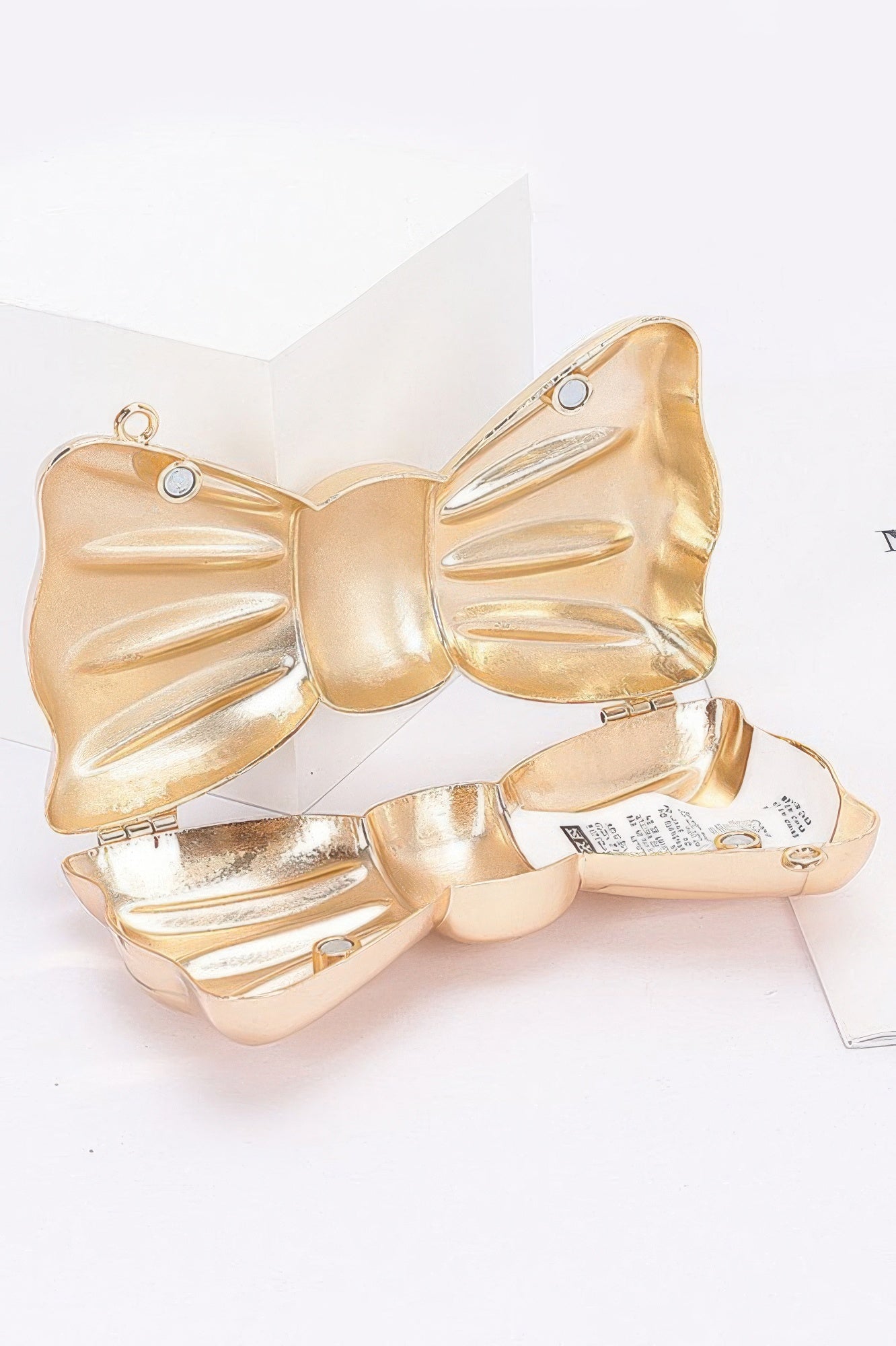 Bow Frame Metal Mini Clutch