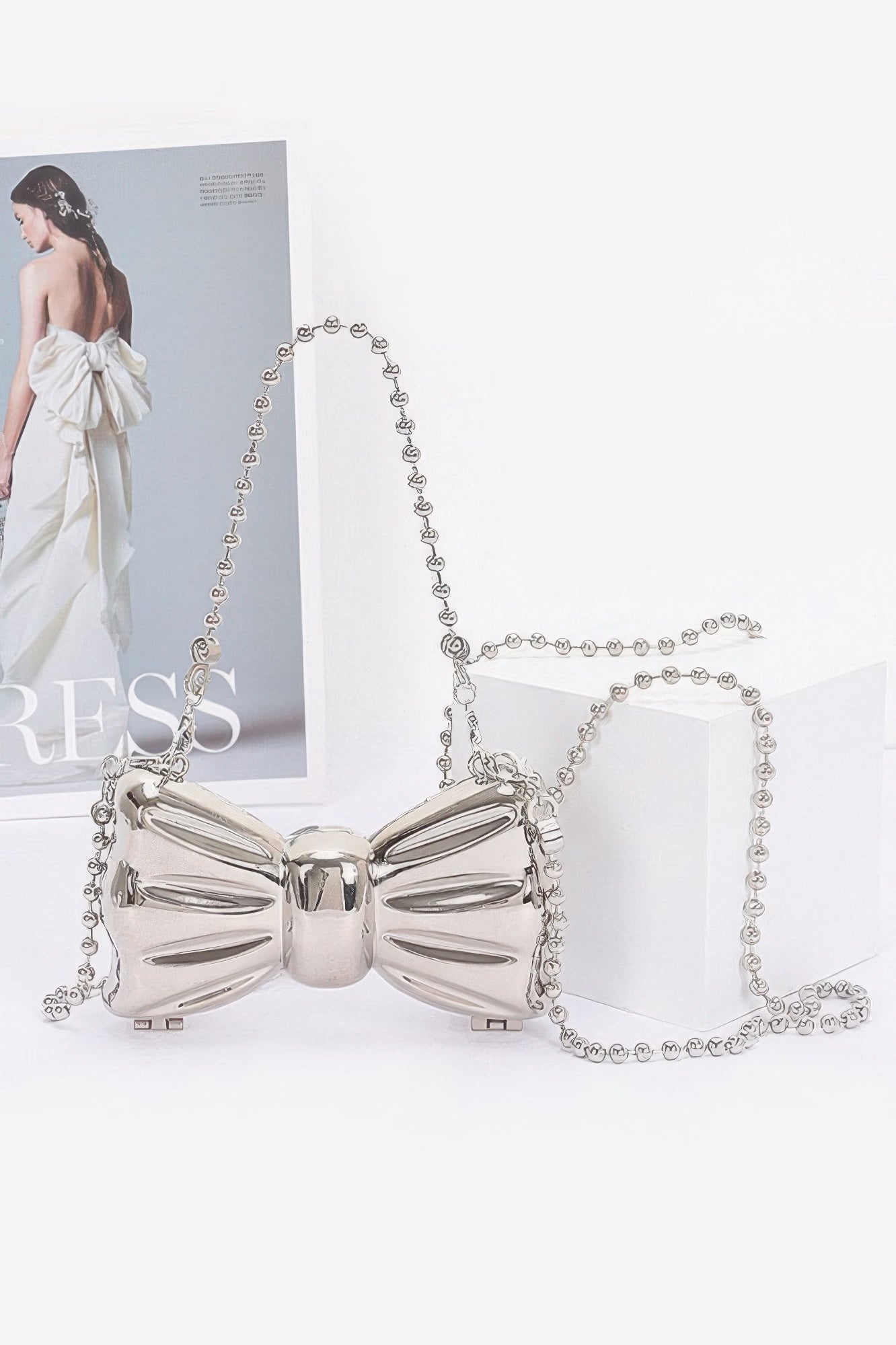Bow Frame Metal Mini Clutch