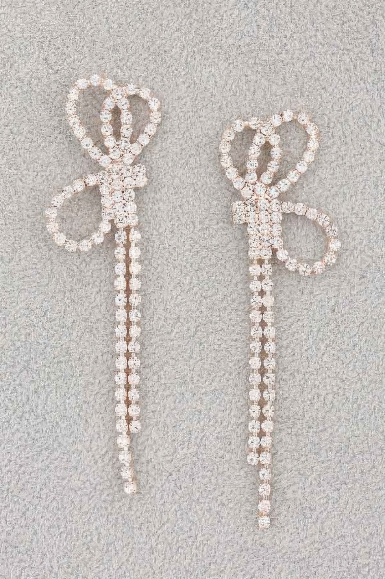Boucles d'oreilles ruban strass